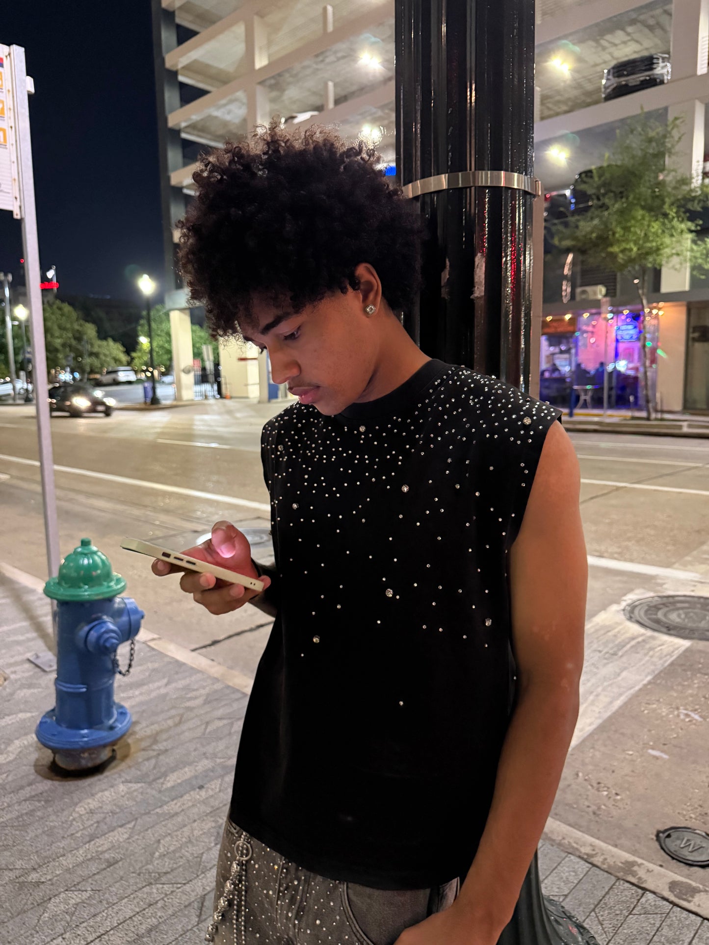 STARDUST SLEEVELESS TEE